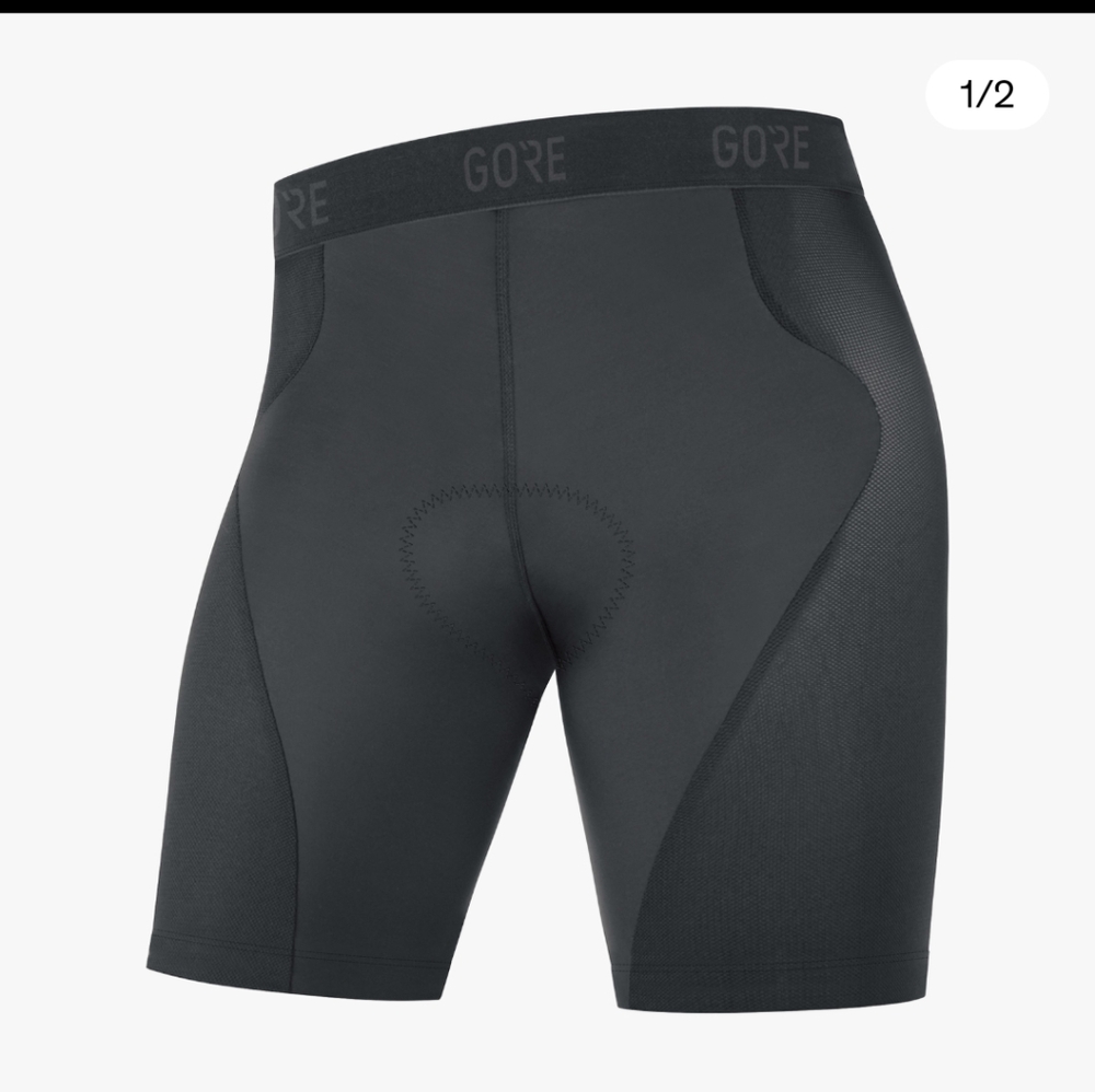 GORE Black Cycling Shorts C5 Liner Tiggts Sz.S 4-6 NWT